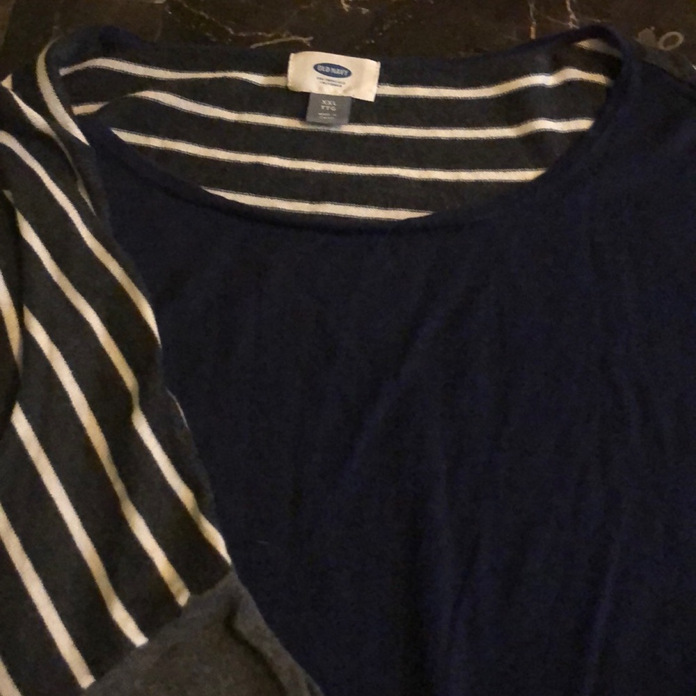 Old navy striped back sweater XXL